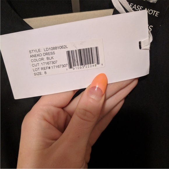 RARE Elizabeth and James Black Tulle Aneko Ballet Midi Cocktail Dress Size 8 NWT - Picture 5 of 6